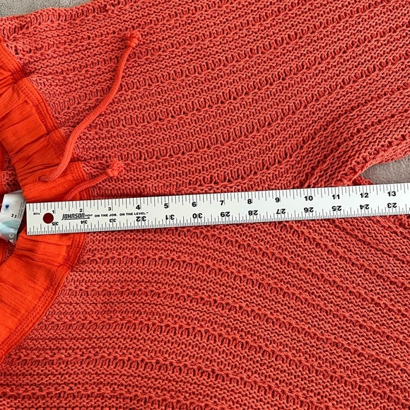 NWT Free People Beach Day Sweater Pants Boho Comfy Cotton Size M Terra Cotta - Picture 15 of 16